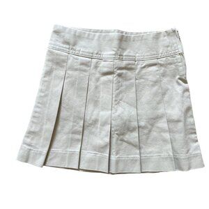 NWT The Children's Place Uniform Pleated Skort Girls Size 5 Tan School Academic